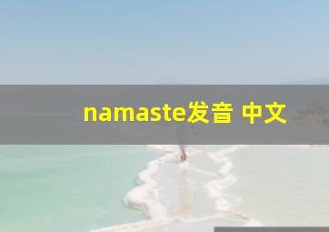 namaste发音 中文